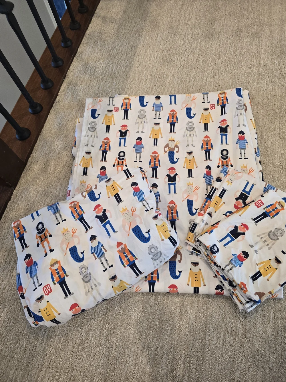Pillowfort Maratime Kids Bedding Set- Size full